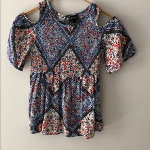 girls cold shoulder shirt